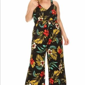 Vibe Plus Textured Knit Jumpsuit 1x